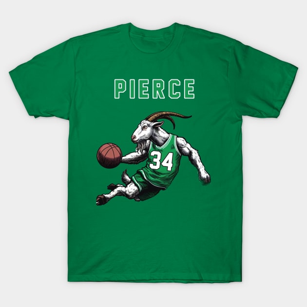 Paul Pierce Goated Boston Celtics T-Shirt by DarkWave